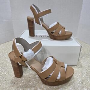 Lauren Ralph Lauren Soffia Nappa Leather SandalsWomen's Size 10 NIB